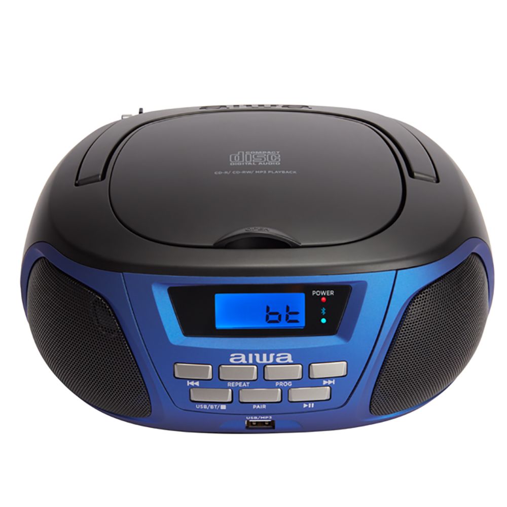 Rádio CD Aiwa BBTU-300BL CD MP3 Bluetooth Azul