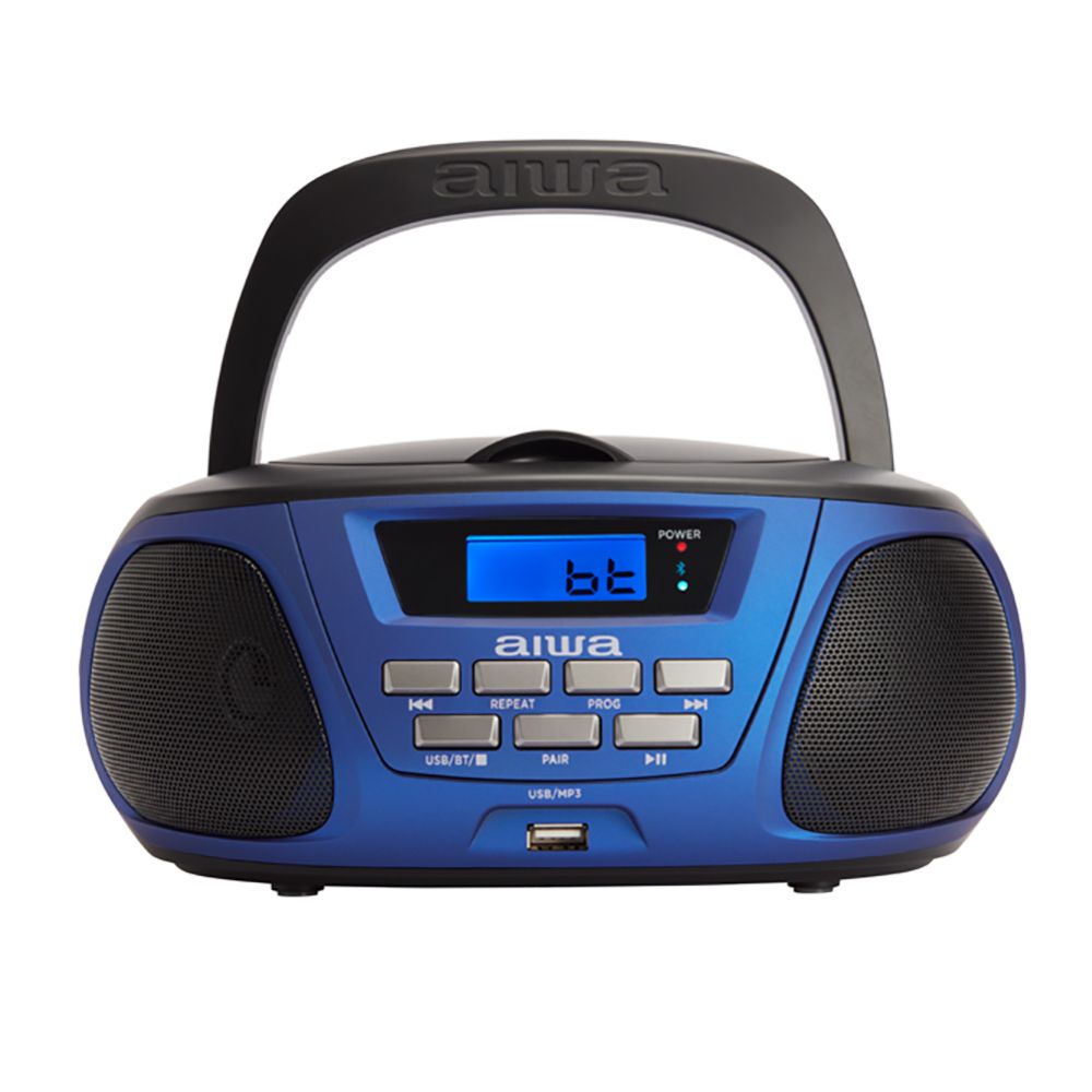 Rádio CD Aiwa BBTU-300BL CD MP3 Bluetooth Azul