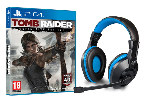 Jogo PS4 Tomb Raider Definitive Edition + Headset PS4