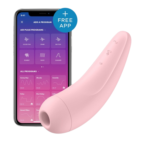 Vibrador Estimulador Satisfyer Curvy 2+ App Bluetooth Rosa