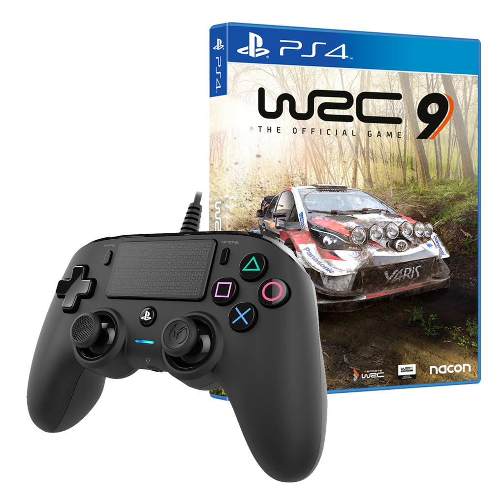 Jogo PS4 WRC 9 + Comando Nacon Compact Preto