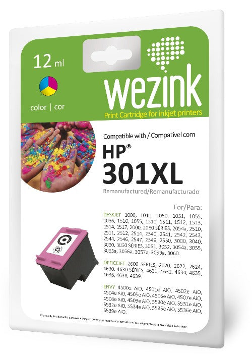 Tinteiro Wezink WZ Compatível com HP 301 XL Tricolor