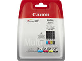 Pack de Tinteiros Canon CLI-551 Preto e Cores