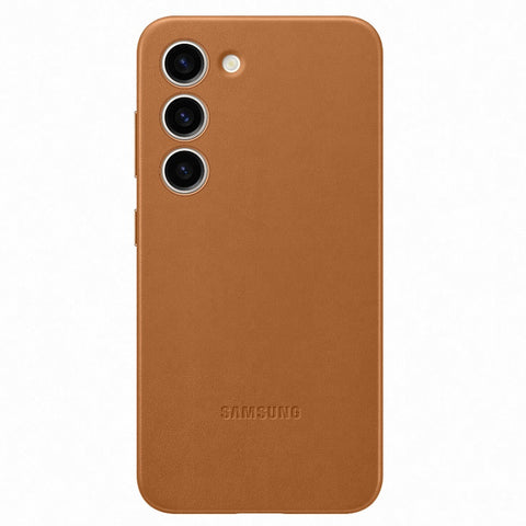 Capa Samsung Galaxy S23 Leather Cover Pele Camel