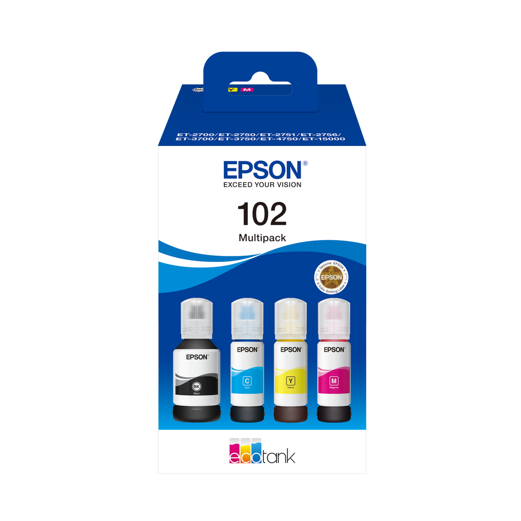 Recarga de Tinta Epson 102 Multipack EcoTank