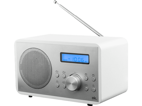 Rádio Portátil OK. OWR-240-WT-BT FM Branco