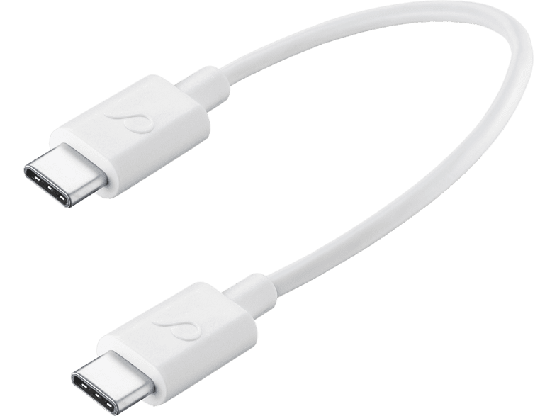 Cabo de Dados Cellularline USB-C USB-C 15cm Branco