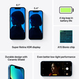 Apple iPhone 13 Mini Azul - Smartphone 5.4 128GB A15 Bionic