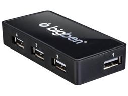 HUB USB Big Ben Multi Hub 4 Ligacoes Usb+Adapt Ac
