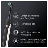 Escova de Dentes Oral-B Pro1 750 Design Edition Preto