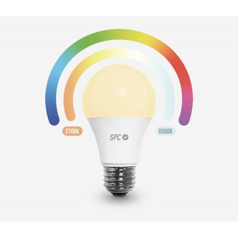 Lâmpada Smart SPC Aura 800 LED Wi-Fi Multicolor 10W E27