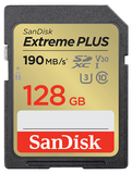 Cartão SDHC SanDisk Extreme Plus 128GB Classe 10 190MB/s