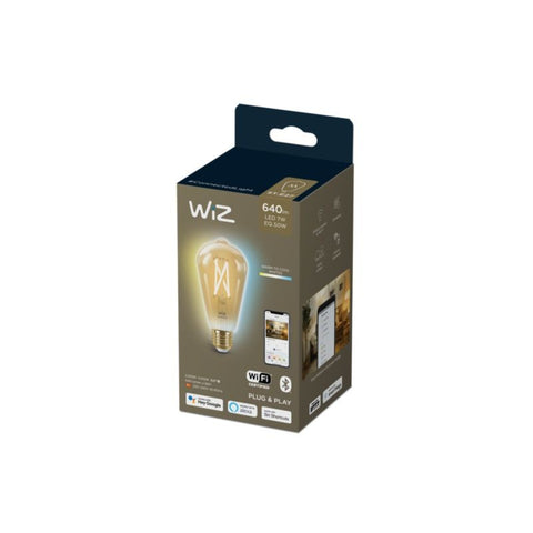 Lâmpada Smart WiZ LED Wi-Fi 7W ST64 E27